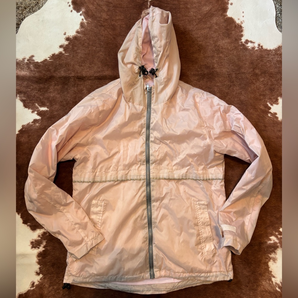 Light Pink Hooded Women's Jacket